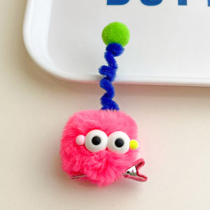 Murah Banget - Jepit Rambut Boneka Bulu Anak / Jepit Rambut Bulu Lembut / Hairclip Boneka Antena Lucu