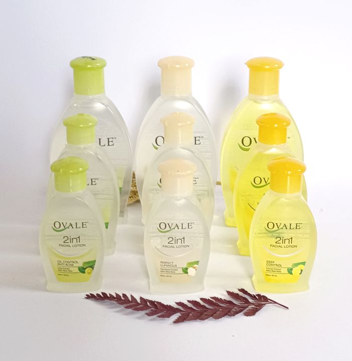 OVALE 2in1 Facial Lotion /Pembersih Wajah/Pelembab Kulit/Perawatan Wajah/ovale