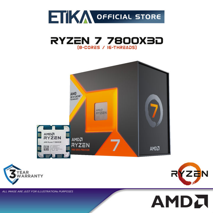 AMD Ryzen 7 7800X3D | 8-Cores AM5 Socket Performance Gaming Processor ...