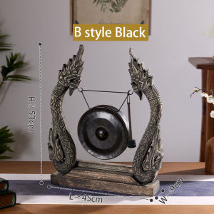 ฆ้อนวงพระจันทร์ไม้สลักมือ Retro ไม้แท้ ขนาดใหญ่ (กว้าง78xสูง82ซม) สำหรับตกแต่งคาเฟ่ โรงแรม บ้านสไตล์ลoft