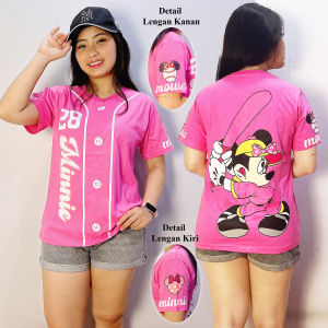 095 COD kaos Wanita Minnie Baseball Dewasa