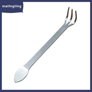 matingting 1 cái mới bằng thép không gỉ gốc Rake Bonsai Chậu cây 3-prong nới lỏng đất công cụ cầm tay chống gỉ Rake nhà làm vườn công cụ