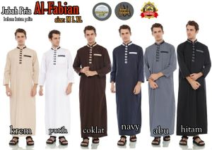 BM - JUBAH GAMIS PRIA DEWASA AL KAFIE GRATIS PECI DAN TASBIH SIZE M L XL
