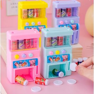 Mainan Anak Vending Machine Mini SS 1330 - Mesin Jual Minuman Kaleng Otomatis