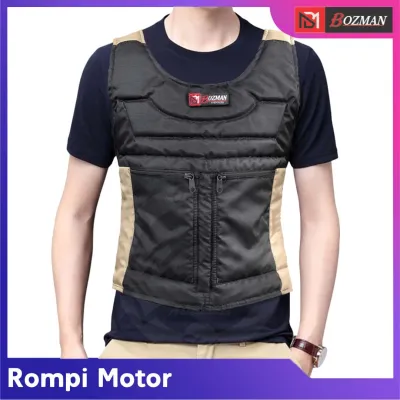 Rompi Motor Touring Pelindung Dada Tahan Angin Smart Vest Lipat Jadi Tas Rompi Biker Riding Anti Masuk Angin
