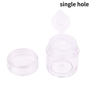 [Annabels] ขวดพลาสติกใสแบ่งขวดขนาด5มล. ขวดแป้งฝุ่นขวดผงอายแชโดว์แบบหลวมเป็นวัสดุตกแต่งเล็บ1 3 12รู