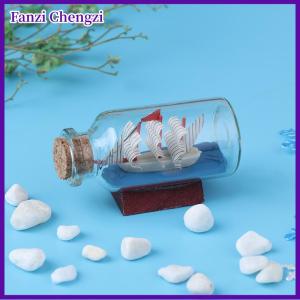 Fanzi 6x2.7cm Dollhouse Kính trôi chai thu nhỏ nhà trang trí nội thất trẻ em Đồ chơi