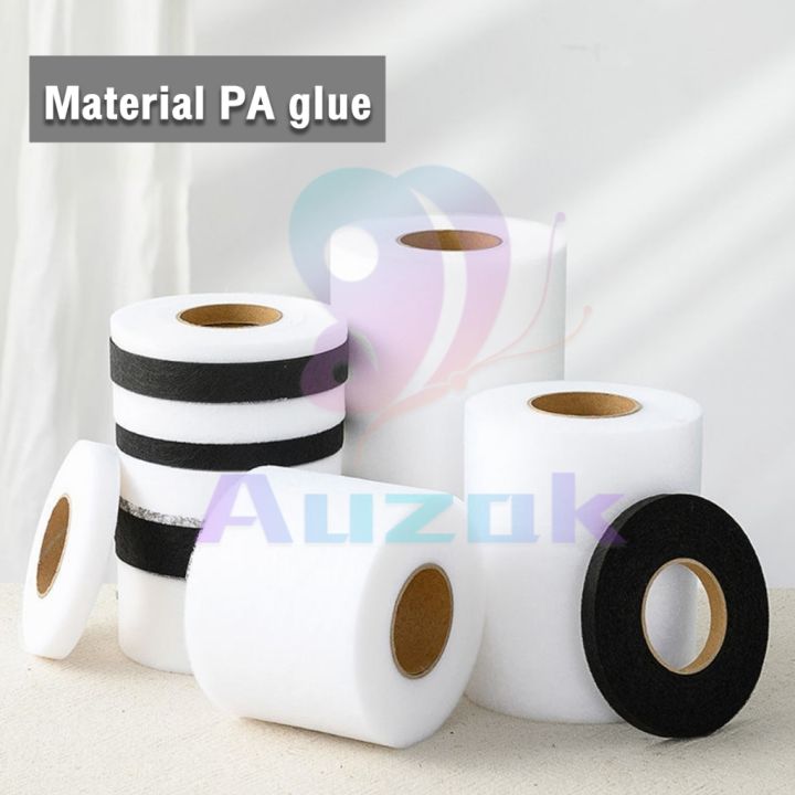 AUK%2064m/Roll%20Double%20Sided%20Interlining%20Adhesive%20Fabric%20Black%20White%20Clothes%20Apparel%20Tape%20-%20Image%207