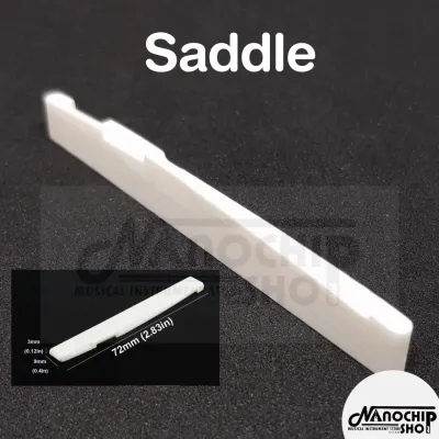 (พร้อมส่ง) หมุด-นัท-หย่อง กระดูกวัว กีต้าร์โปร่ง สีขาว หย่องกีต้าร์ Nat และ Saddle Guitar Bone Saddle Bone Nut Bone pin