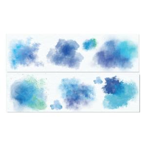 Aesthetic Watercolor Decorative Tape 50mmX2M Water Resistant Scrapbooking Decorative Tape for Notebook Journal Planner