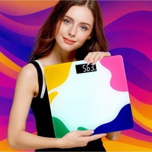 Timbangan Badan Digital Body Fat Weight Scale Anak Dewasa Layar LED Indikator Hingga 180 KG Tingkat Akurasi Tinggi Tempered Glass