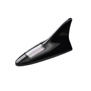 WAPKTY Solar Energy Charging Car Shark Fin Antenna 8 Light Effects Strobe Flash Mode LED Warning Light Creativity 4 Light Colors Driving Safety Warning Lamp Car Exterior Modification