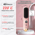 MAIMEITE Wireless Cordless Hair Straightener Comb Portable Hair Straightener 2-in-1 Negative Ion Anti-scalding Comb Hair Care. 