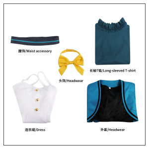 New Cos Silent Witch Monica Everett Cosplay Costume Womens Dress Two-dimensional Halloween Stage Play Anime Convention Performance Clothes