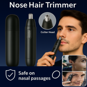 Nose Hair Trimmer USB Rechargeable for Men & Women Painless Waterproof Portable Ear Nose Hair Clipper Cordless Electric Trimmer with LED Light