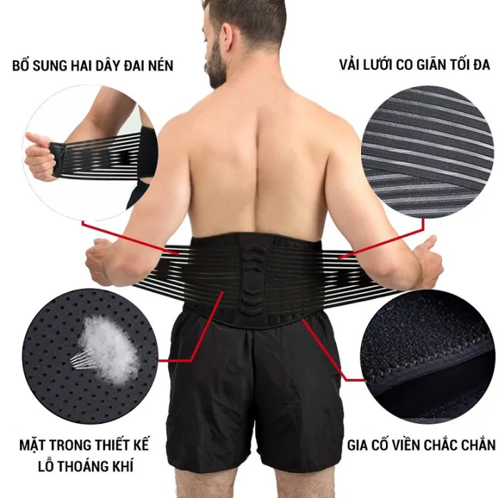 Đai Lưng Cột Sống DL01 Thoát Vị, Thoái Hoá, Đau Lưng