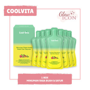 [7 Pouch] Coolvita Minuman Fiber Detox dengan Enzim Pendamping Diet Pelangsing Badan Rasa Ekstrak Buah dan Sayuran