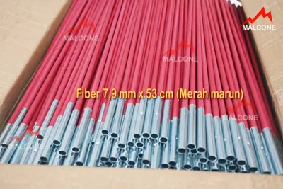 Frame fiber tenda dome 79 mm pjg 53 cm (Merah)