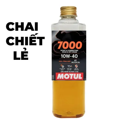 Nhớt MOTUL 7000 10W40 SP 1 Lít mẫu mới cao cấp cho xe côn tay xe số PKL [Mua 5 tặng 1 phểu]