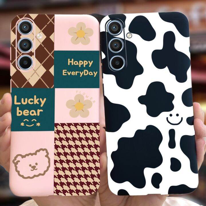 For Samsung Galaxy A54 5G Case Stylish Painted Cover Soft Silicone