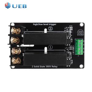 บอร์ดรีเลย์4CH โซลิดสเตทรีเลย์2C 8A 380V โมดูลโซลิดสเตทรีเลย์ D3808 SSR ตัวควบคุมสวิตช์โมดูลโซลิดสเตทรีเลย์สำหรับ Arduino