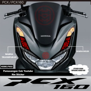 STICKER LAMPU DEPAN PCX 160 NEW PX01 MIX 2 WARNA