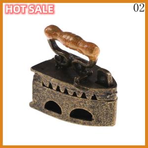 🔥🔥🔥dingdaocunz Dollhouse Room Model Mini Old Miniature Iron clothes Tool