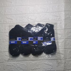 SKW Teenager Ankle Big Black Socks 12/6 Pairs Mens Fashion Sports Sock AC-11