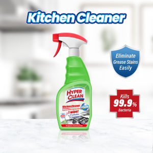 HYPERCLEAN 550ml Kitchen Cleaner I Powerful Stain-Fighting Foam for Oily Spots I Safe for All Surfaces
