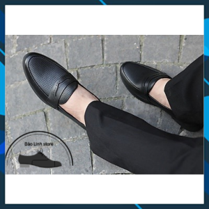 GiàyLười Nam Không Dây Da Bò Mã D03