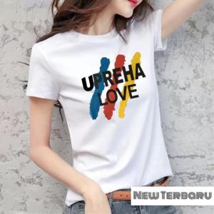 BAYAR DI TEMPAT(COD)-Kaos Oblong Wanita Upraha 0052 Distro Cewek Atasan Kekinian Murah Lengan Pendek Tumblr Tee Casual T-shirt Cotton Combed Tshirt Pakaian Olahraga Santai Remaja Dewasa Abg