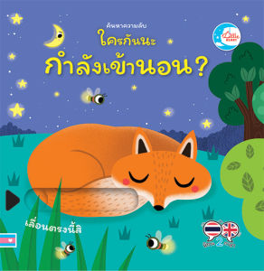 หนังสือ บอร์ดบุ๊ค ค้นหาความลับ ใครกันนะกำลังเข้านอน ?