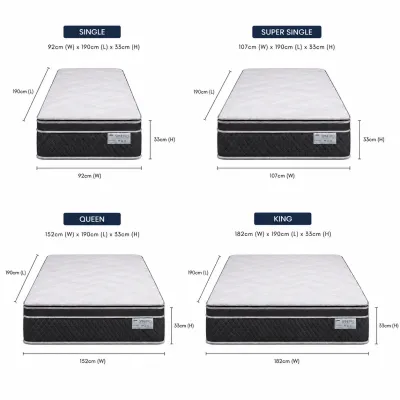 Vono SpinePro 2000 Mattress (Tilam Vono) | 15 years Warranty | Pocketed Spring | 100% Natural Latex | Spine Support