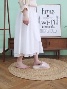 All-Season Slippers For Women Suitable For Home Use In Summer Indoor Floor Non-Slip Sweat-Absorbent Spring And Autumn Home Linen Slippers Made Of Cotton And Linen