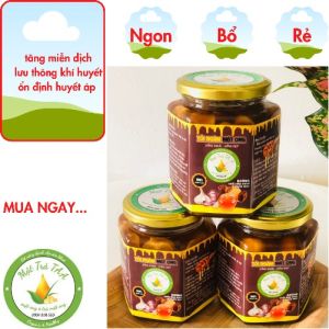 Tỏi cô đơn ngâm mật ong nguyên chất tăng cường miễn dịch lưu thông khí huyết phòng ngừa đột quỵ
