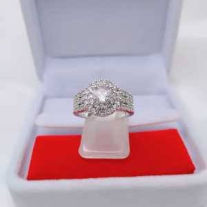 Cincin Silver Wanita Aksesoris Fashion Awet Tahan Lama Anti Karat Cocok Untuk Harian G9-7A