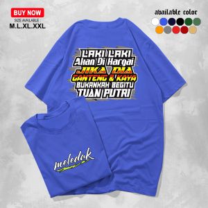 Kaos LAKI LAKI AKAN DIHARGAI- KAOS PRIA WANITA KAOS DISTRO-KAOS KERAH BULAT-KAOS LENGAN PENDEK-KAOS santai-ATASAN
