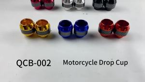 Motorcycle Modification Accessories Aluminum Alloy Front Fork Cup for Anti-Fall & Anti-Collision Shock Absorption Motor Usage