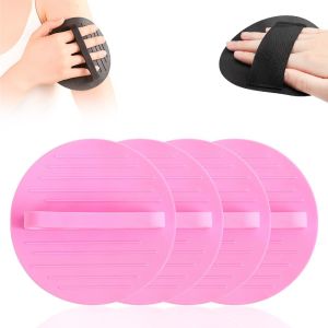 Bộ 2 miếng chà tắm bằng cao su mềm găng tay tắm tẩy tế bào chết dịu nhẹ phiên bản nâng cấp 2026 dụng cụ làm sạch sâu khi tắm dùng để massage và loại bỏ tế bào chết phù hợp với mọi loại da (2 chiếc - màu đen).