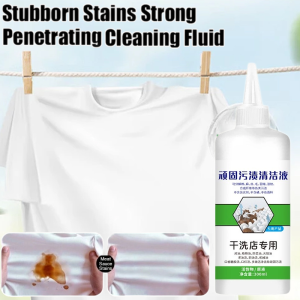 Power Clothes Stain Remover Professional Strength Formula Grease Tough Stains Remover Deep Penetration Decontamination