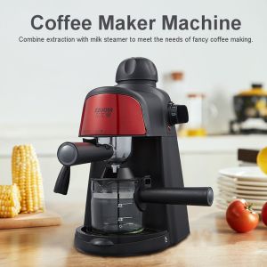 5 Bar Pressure 800W Personal Espresso Coffee Machine Cappuccino Latte Drink Maker Milk Foam Steamer