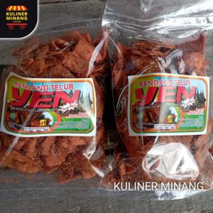 Rendang Telur Yen Oleh-Oleh Asli Cemilan Kampung Makanan Khas Payakumbuh Padang Kuliner Minang kabau