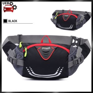 [Ueb Wholesale Mall] Nylon Anti-Theft Pack Belt Bags Lightweight Jogging Waist Bags Elastic Breathable High Capacity with Zipper Sports Accessories