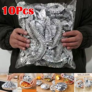 YIHVF493167 10/20/30/50Pcs Aluminum Foil Aluminum Foil Film Food Cover Thermal Insulation Films Food Grade Food Insulation Cover Multi-purpose Reusable Food Storage Covers Kitchen Refrigerator Accessories