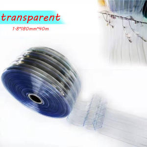 KKOLE Transparent soft door curtain yellow transparent white door curtain accessories keel