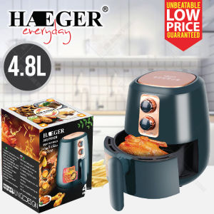 HAEGER HG-5282 Electric Air Fryer 4.8L Multifunction Knob Control / Penggoreng Elektrik Tanpa Minyak
