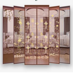 Velcro chống muỗi mùa hè cho nhà bằng sợi rèm cửa và cửa sổ ngăn phòng ngủ Tấm lót từ tính cao cấp