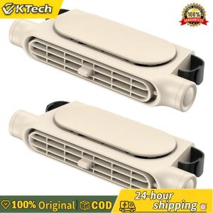 【Vktech】พัดลมเบาะหลังรถยนต์ 2 ชิ้น ปรับความเร็วได้ 3 ระดับ เพื่อความเย็นสบายในรถ
