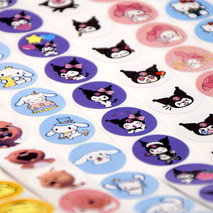 500pcs%20Sanrio%20Cartoon%20Sticker%20DIY%20Tape%20Kuromi%20Pacha%20Dog%20Ania%20Anime%20Sticker%20Cute%20Sealing%20Sticker%20294%20-%20Image%203