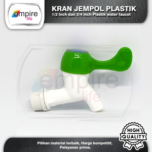 Keran Putar Engkol / Kran Air PVC 1/2 inch